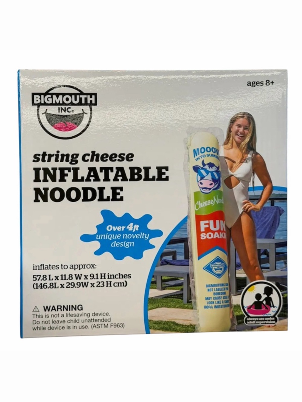 String Cheese Inflatable Pool Noodle Over 4 Feet